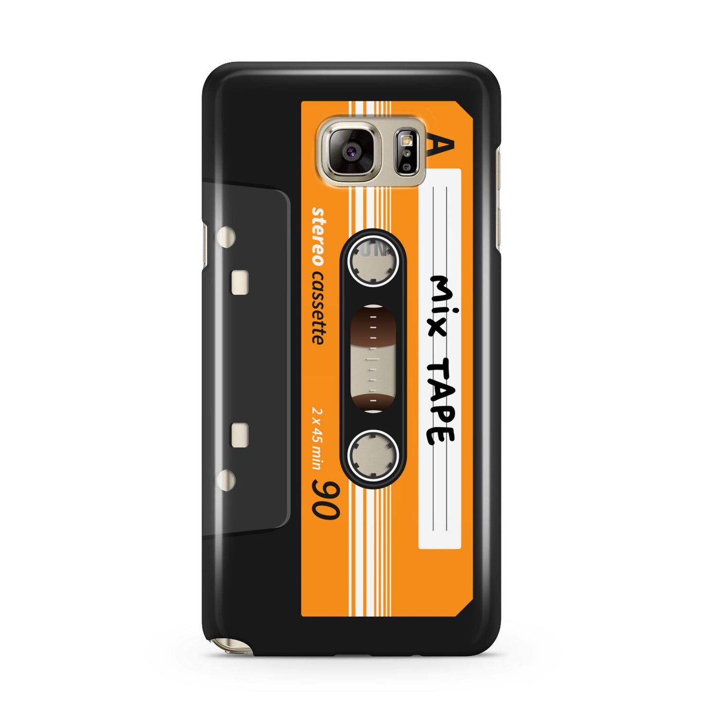 Black Casette Tape Samsung Galaxy Note 5 Case