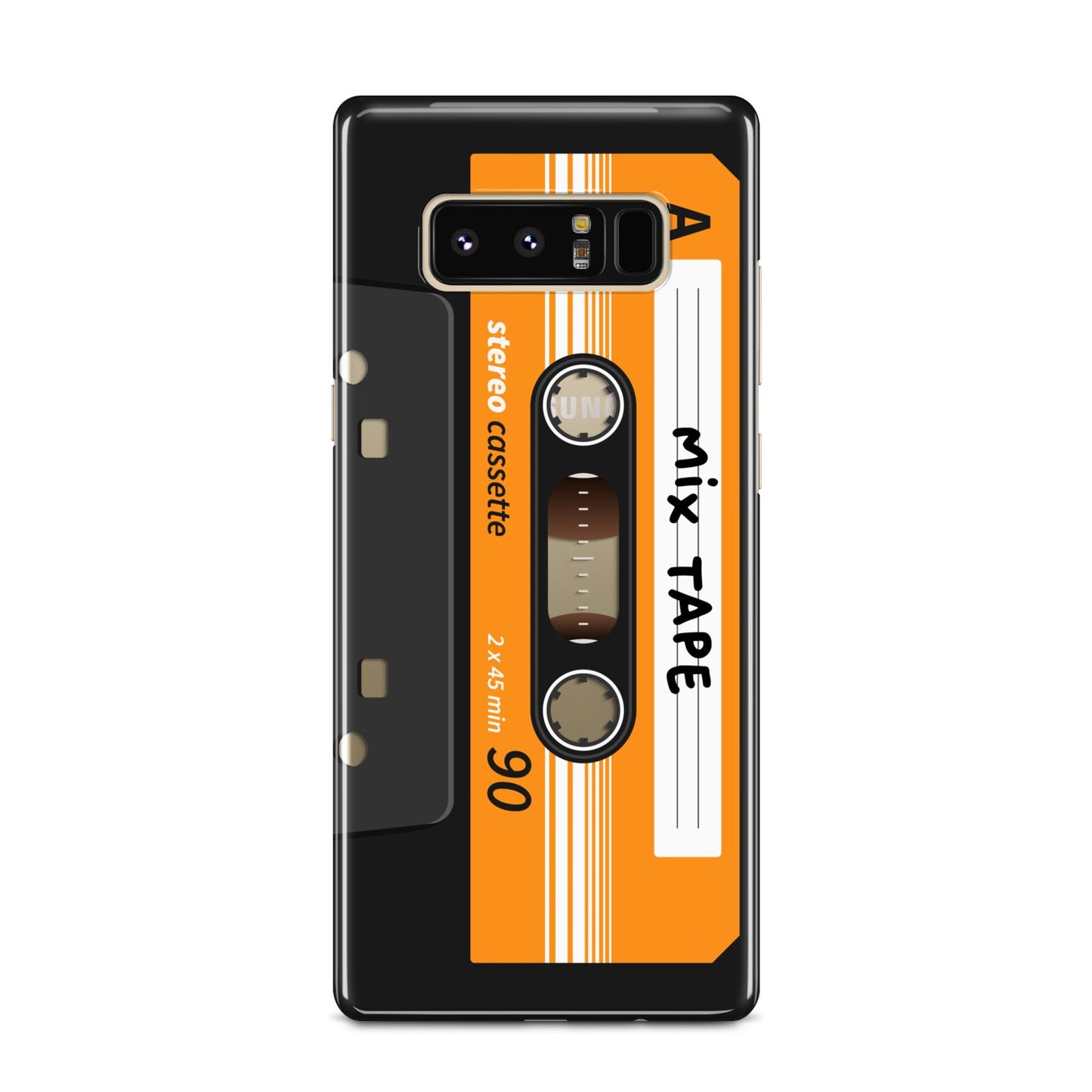 Black Casette Tape Samsung Galaxy Note 8 Case