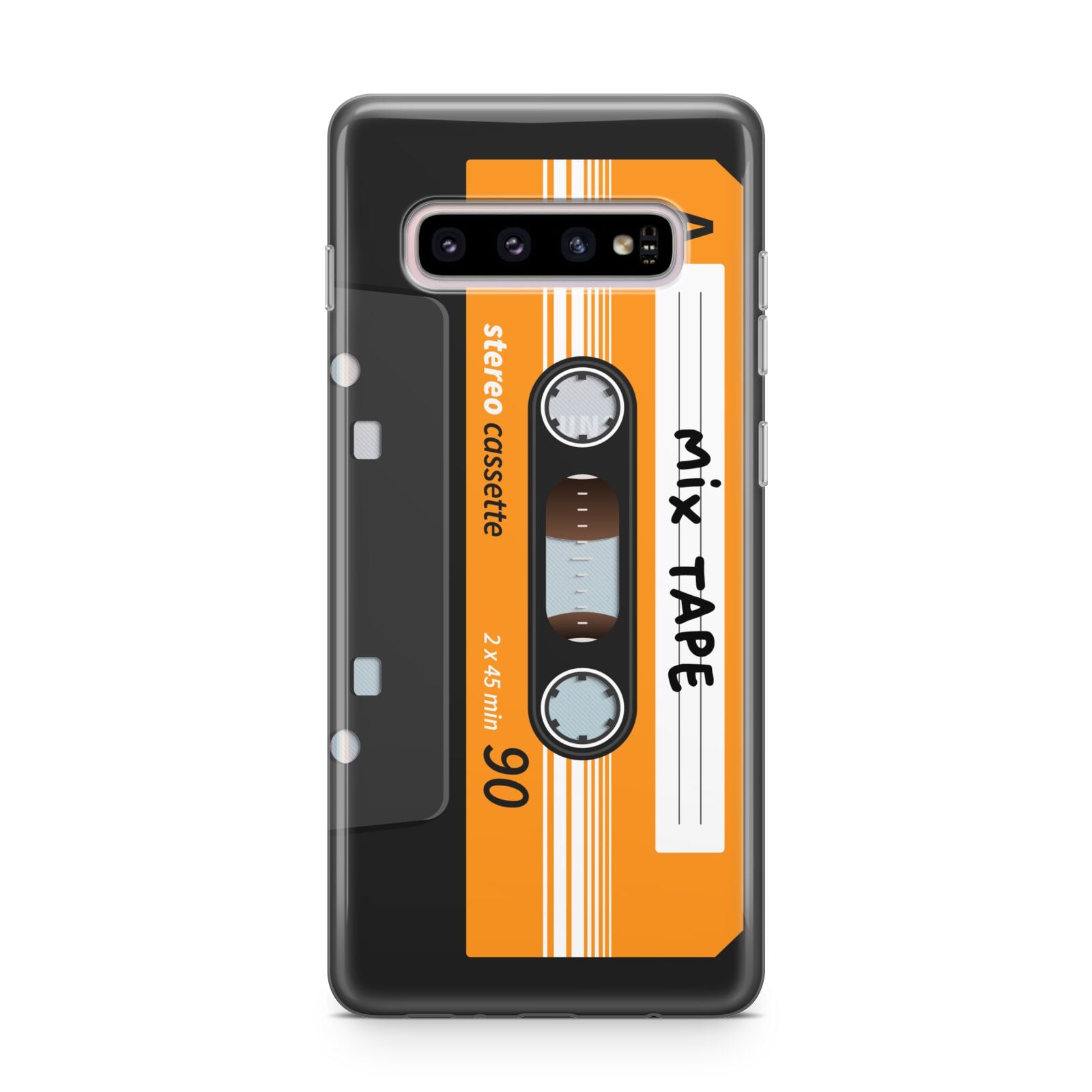 Black Casette Tape Samsung Galaxy S10 Plus Case