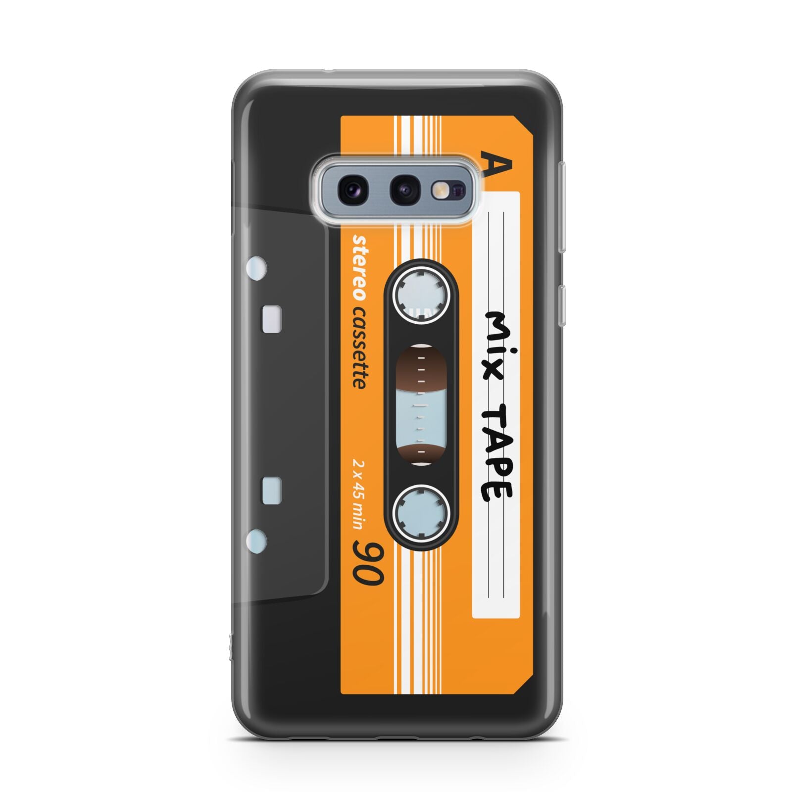 Black Casette Tape Samsung Galaxy S10E Case