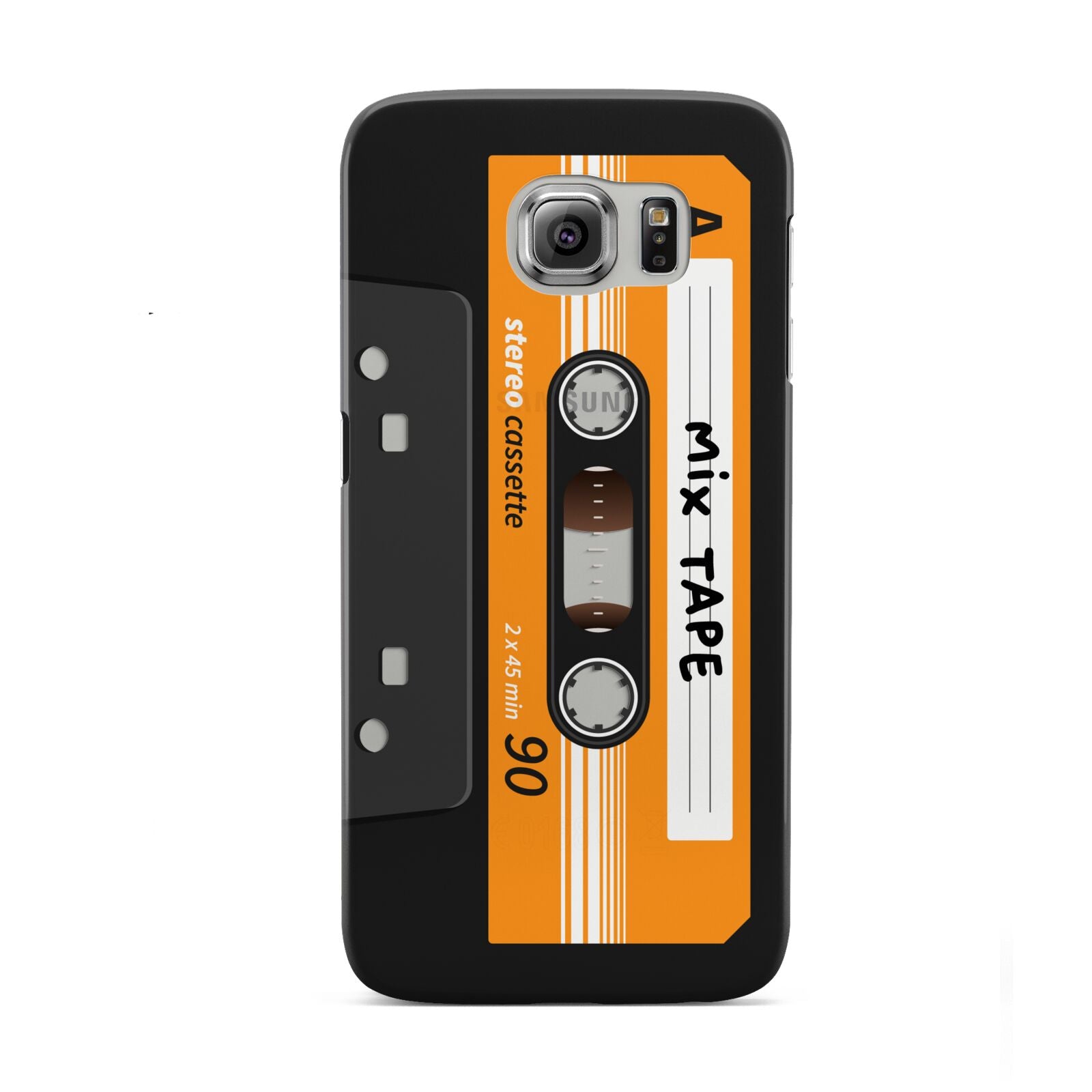 Black Casette Tape Samsung Galaxy S6 Case