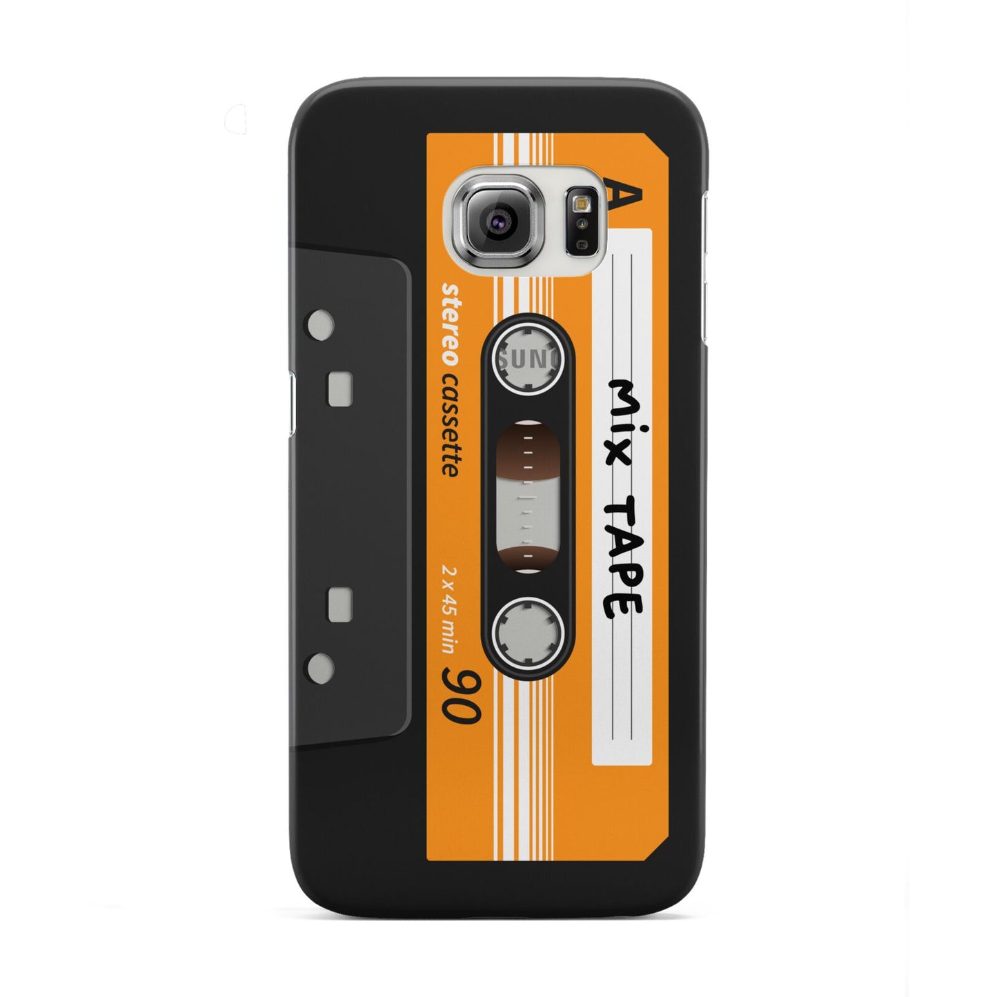 Black Casette Tape Samsung Galaxy S6 Edge Case