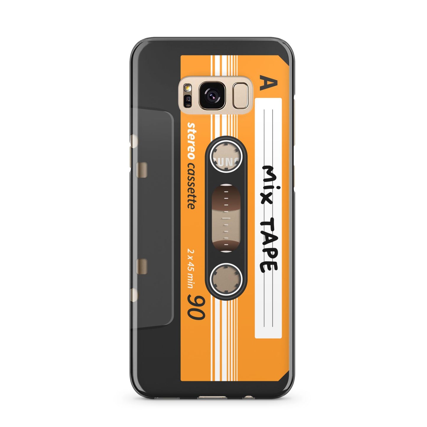 Black Casette Tape Samsung Galaxy S8 Plus Case