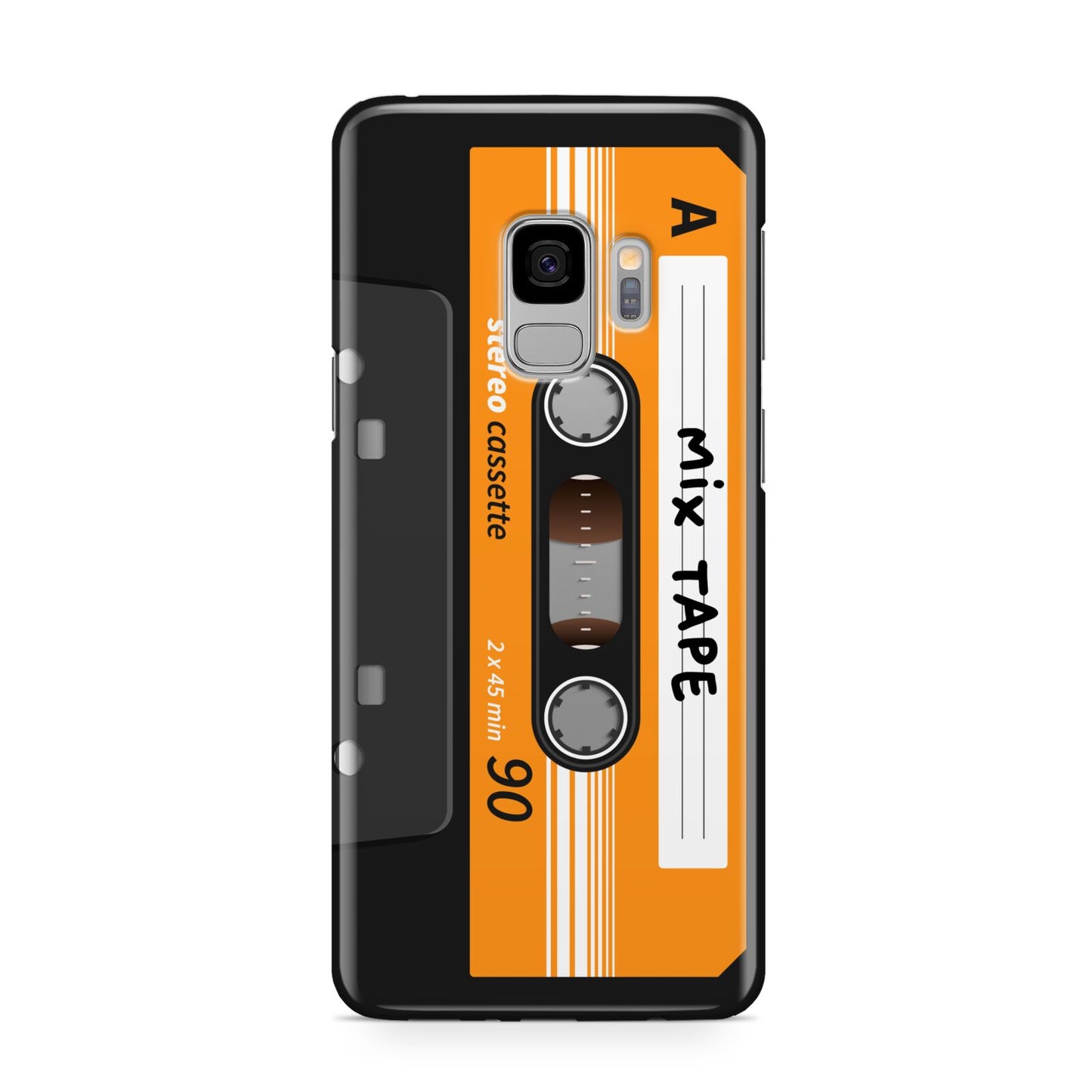 Black Casette Tape Samsung Galaxy S9 Case