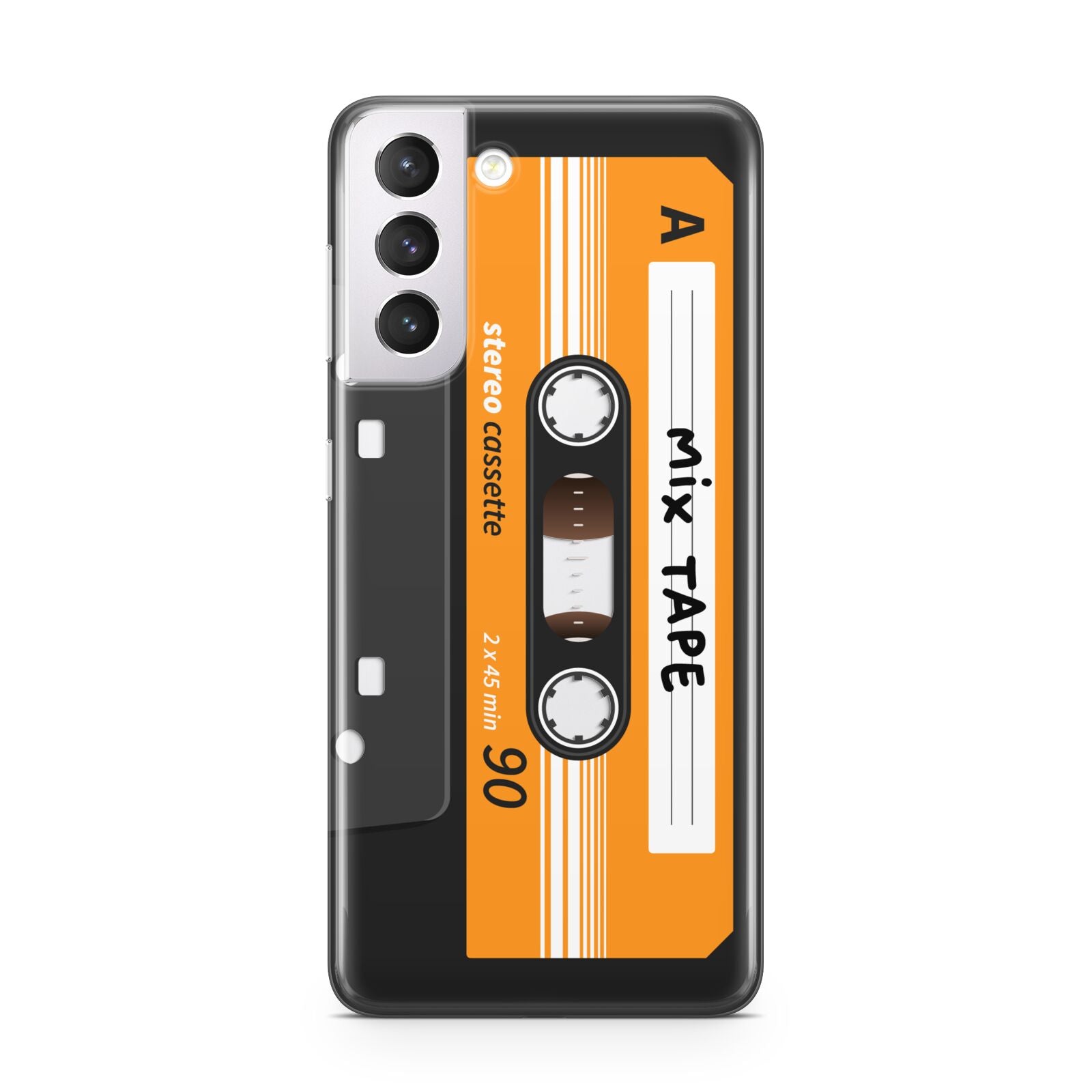 Black Casette Tape Samsung S21 Case