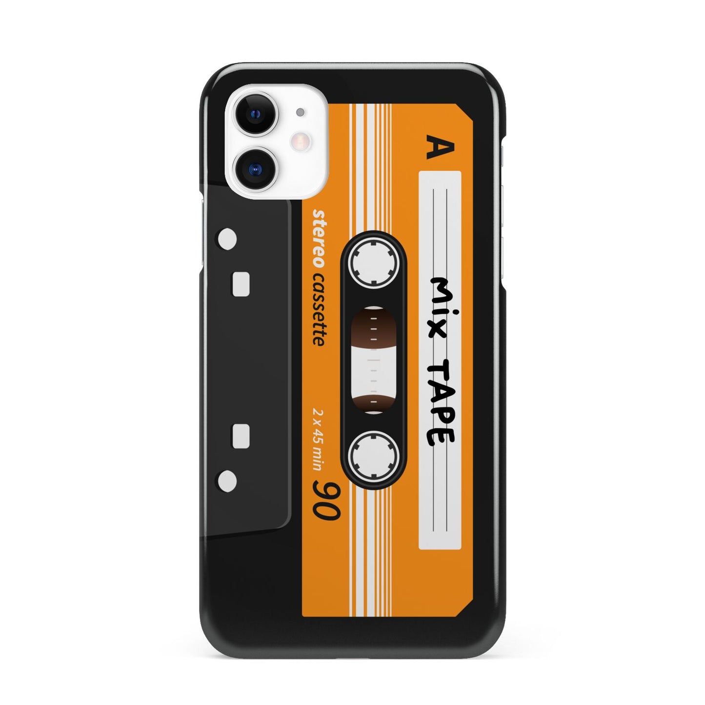 Black Casette Tape iPhone 11 3D Snap Case