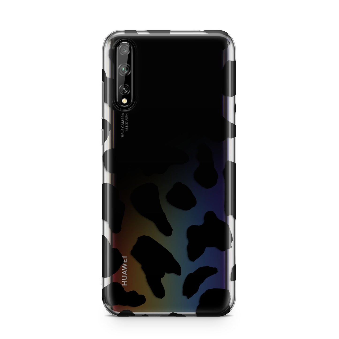 Black Cow Print Huawei Enjoy 10s Phone Case