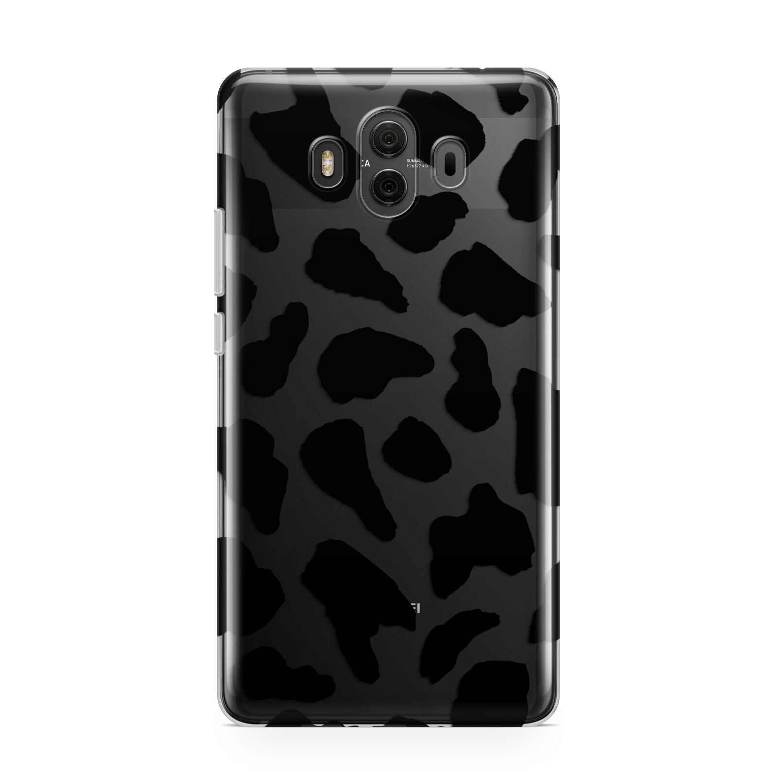 Black Cow Print Huawei Mate 10 Protective Phone Case