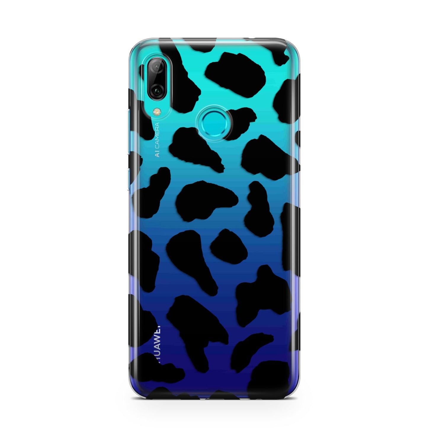 Black Cow Print Huawei P Smart 2019 Case