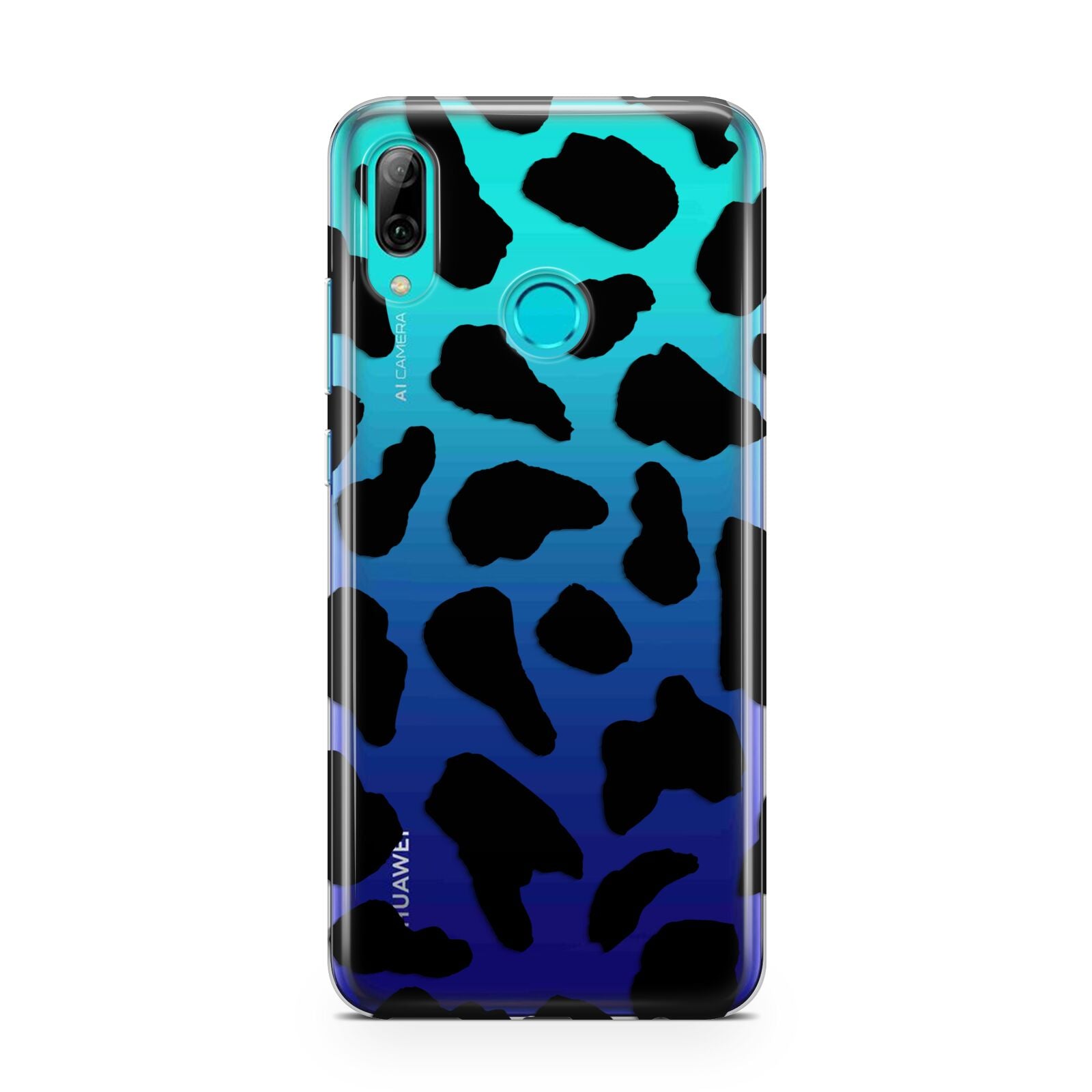 Black Cow Print Huawei P Smart 2019 Case