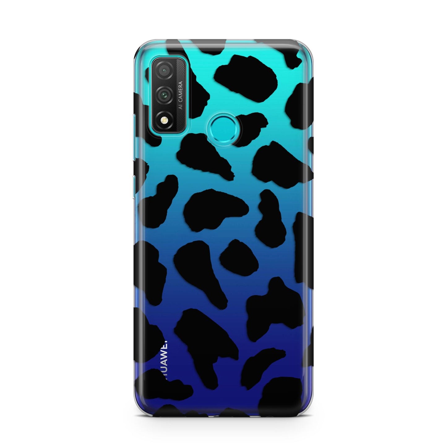 Black Cow Print Huawei P Smart 2020