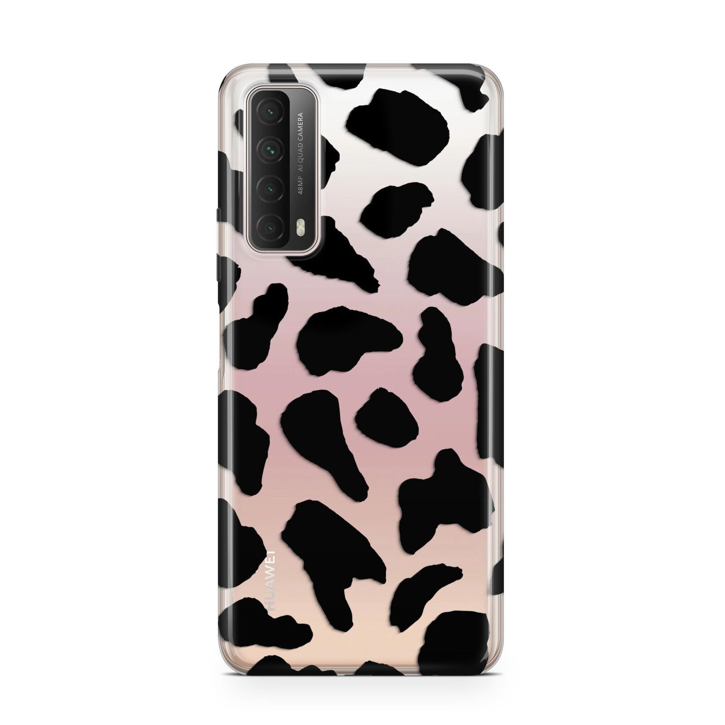 Black Cow Print Huawei P Smart 2021