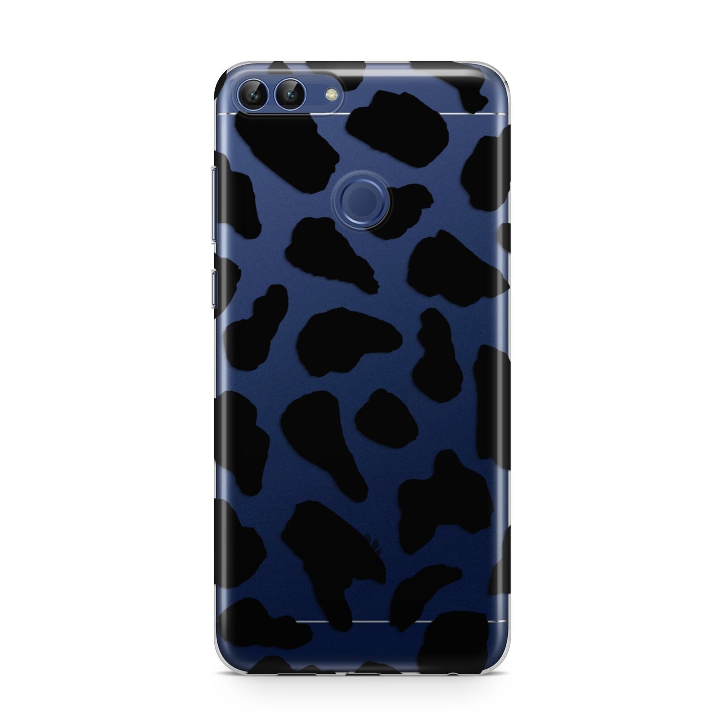 Black Cow Print Huawei P Smart Case