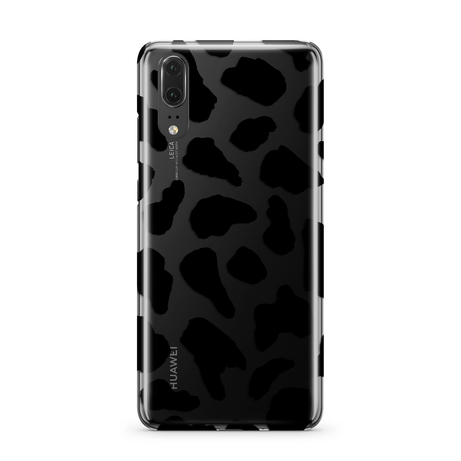 Black Cow Print Huawei P20 Phone Case