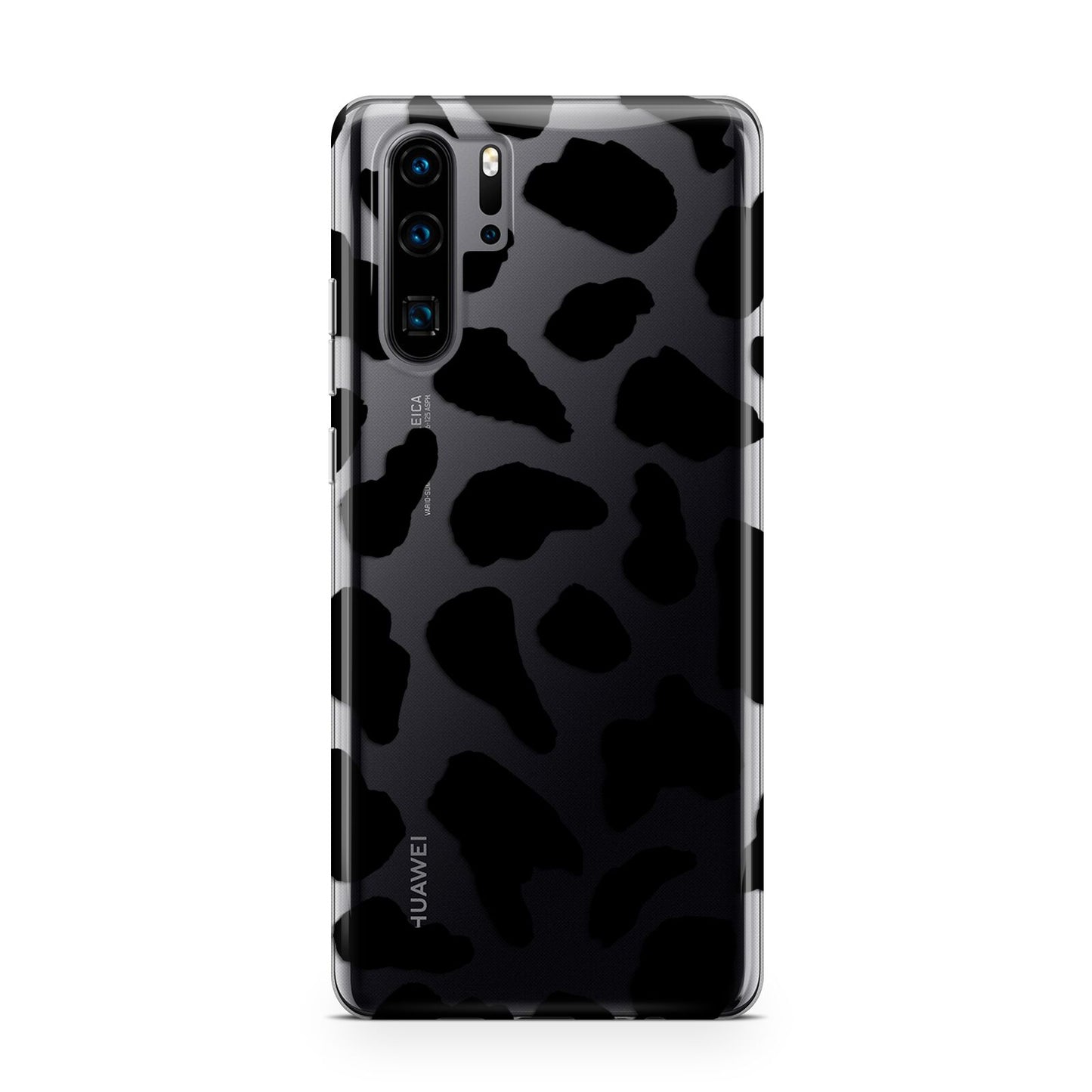 Black Cow Print Huawei P30 Pro Phone Case