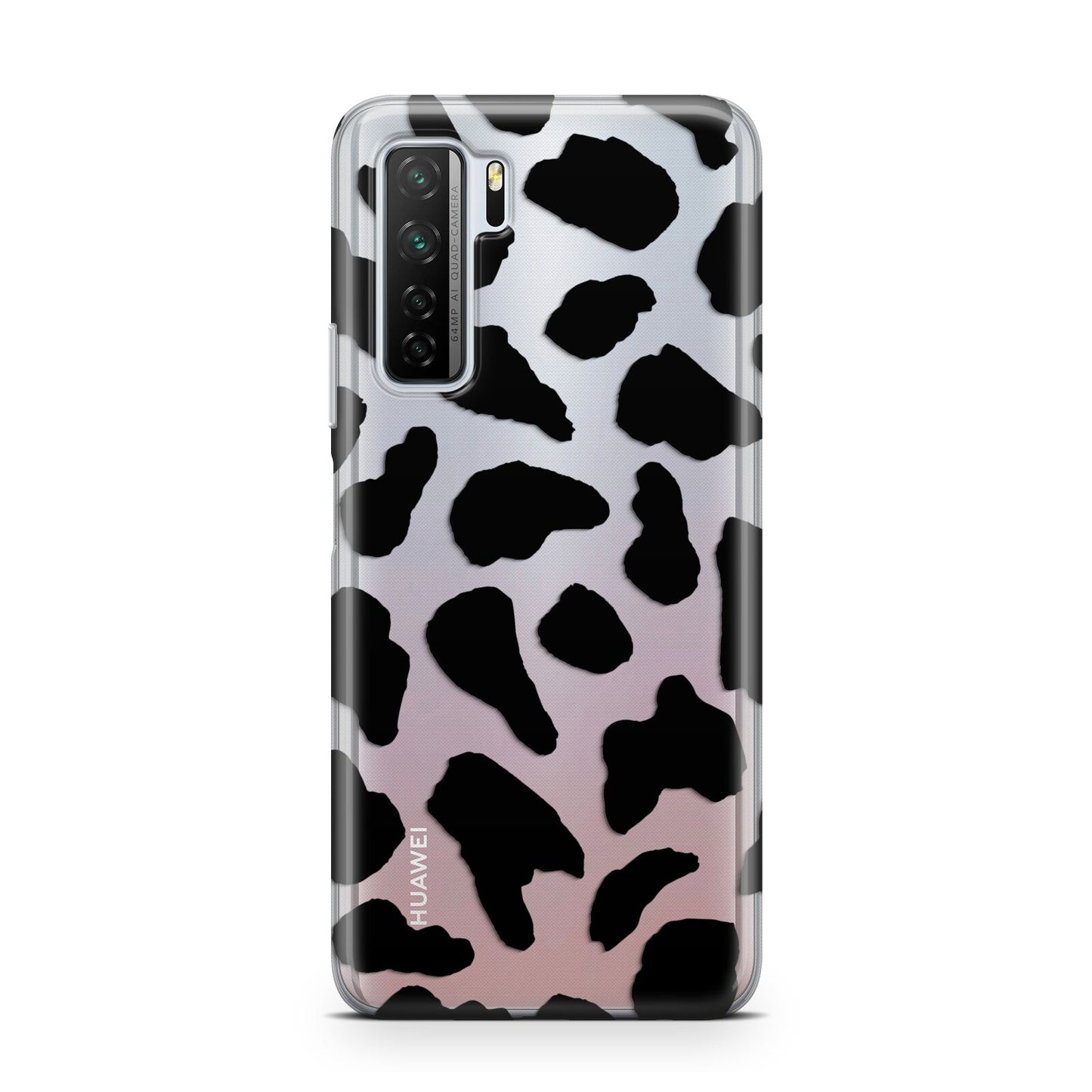 Black Cow Print Huawei P40 Lite 5G Phone Case