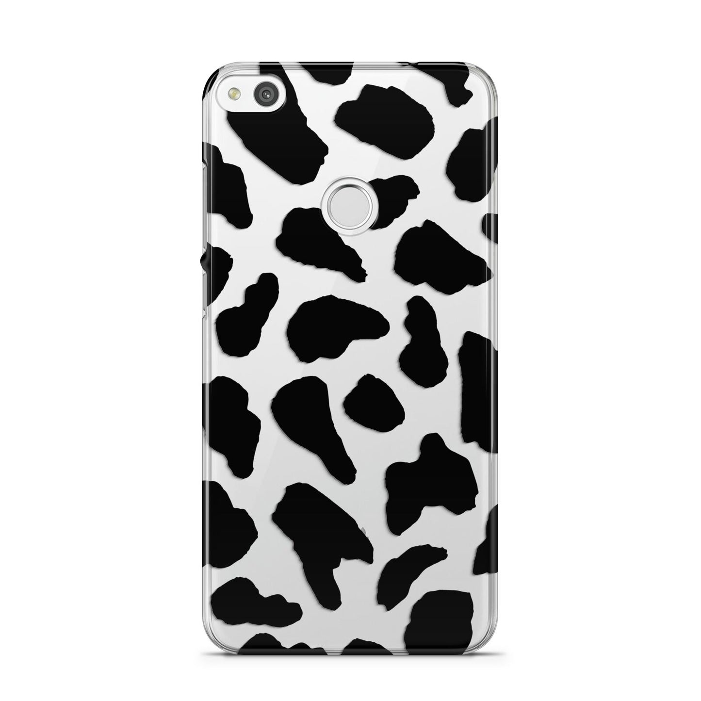 Black Cow Print Huawei P8 Lite Case