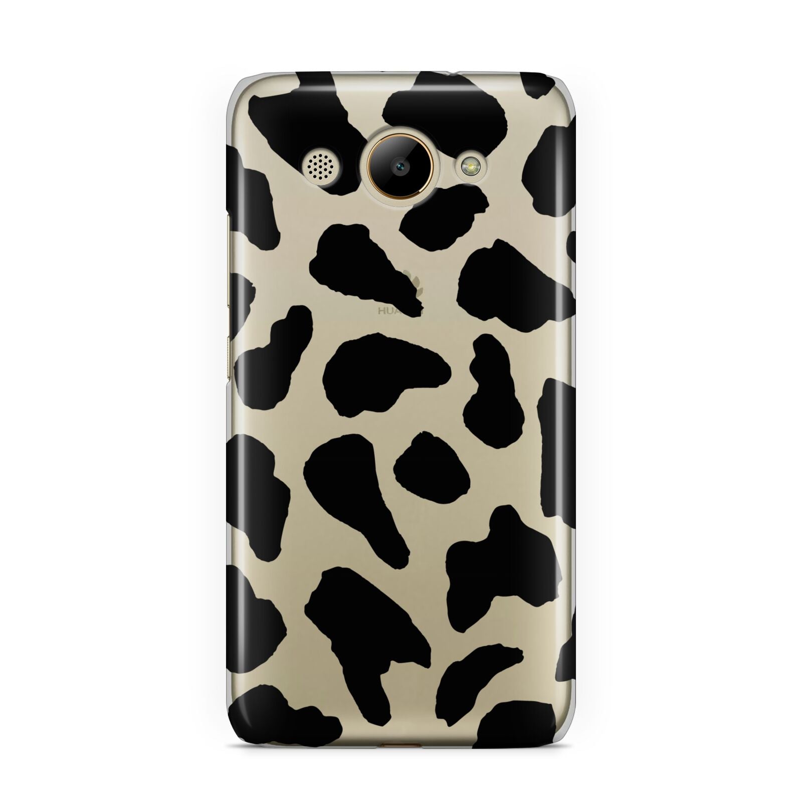 Black Cow Print Huawei Y3 2017