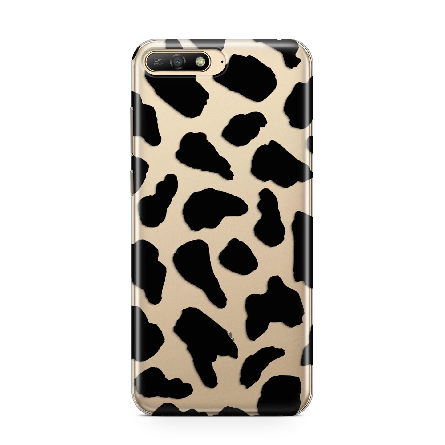 Black Cow Print Huawei Y6 2018