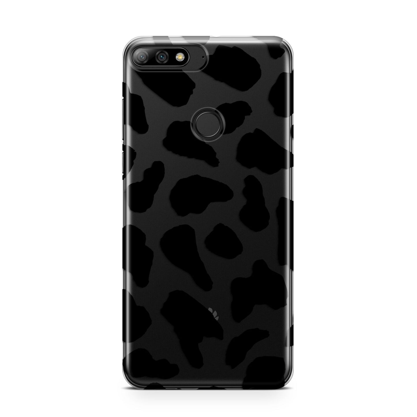 Black Cow Print Huawei Y7 2018