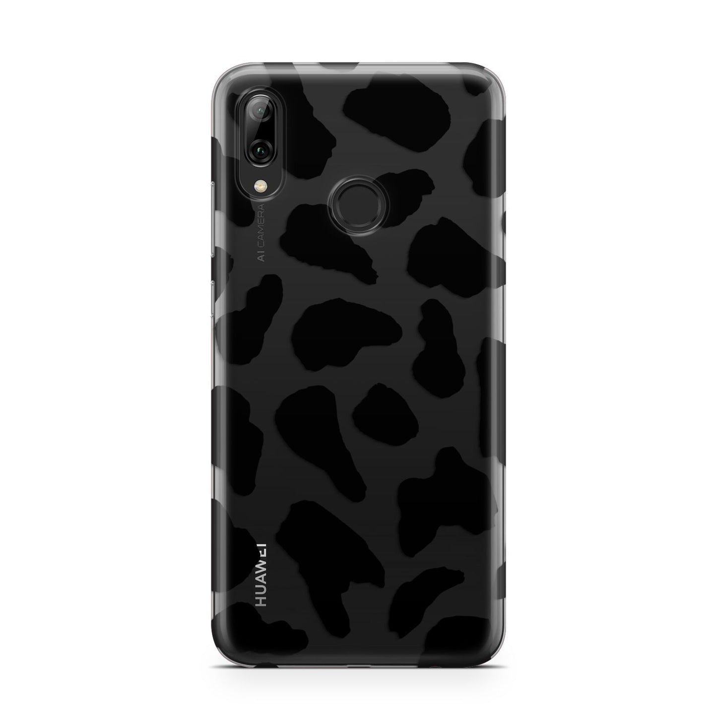 Black Cow Print Huawei Y7 2019