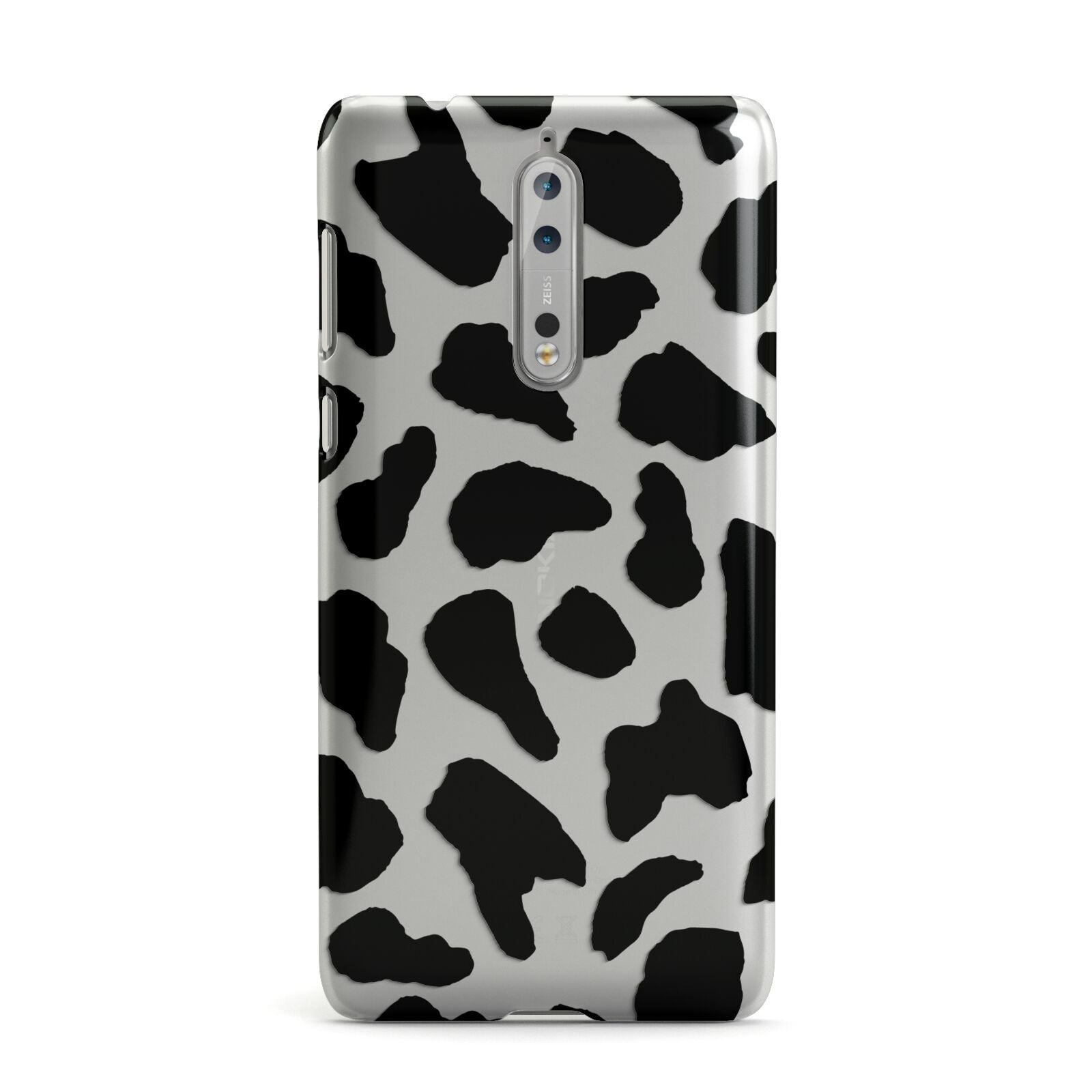 Black Cow Print Nokia Case