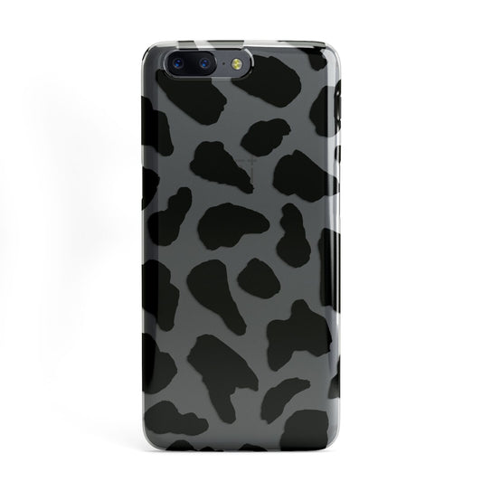 Black Cow Print OnePlus Case