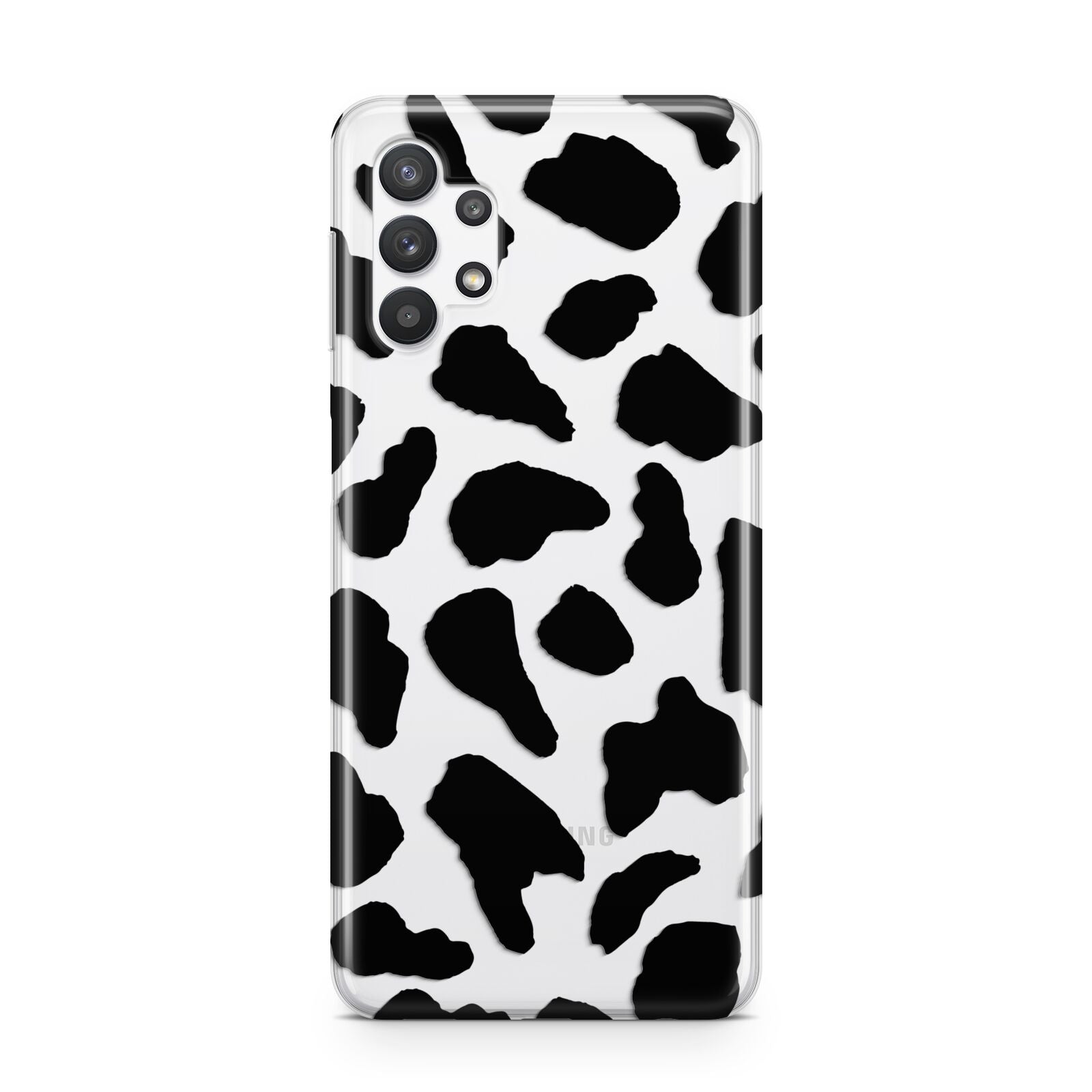 Black Cow Print Samsung A32 5G Case