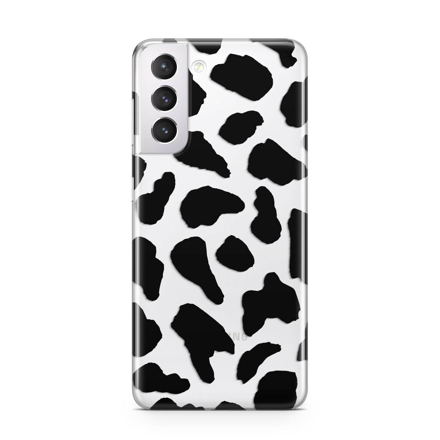 Black Cow Print Samsung S21 Case