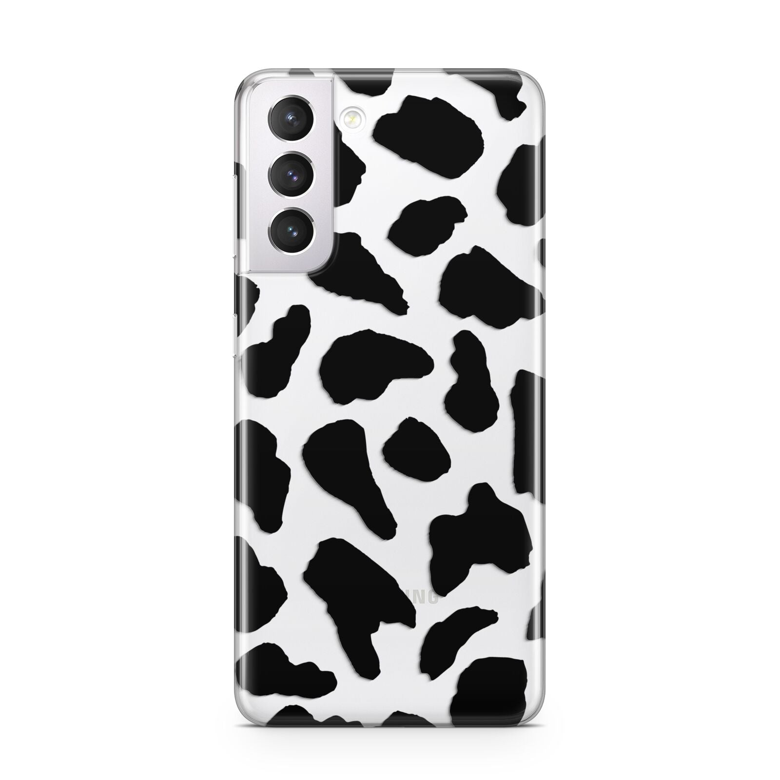 Black Cow Print Samsung S21 Case