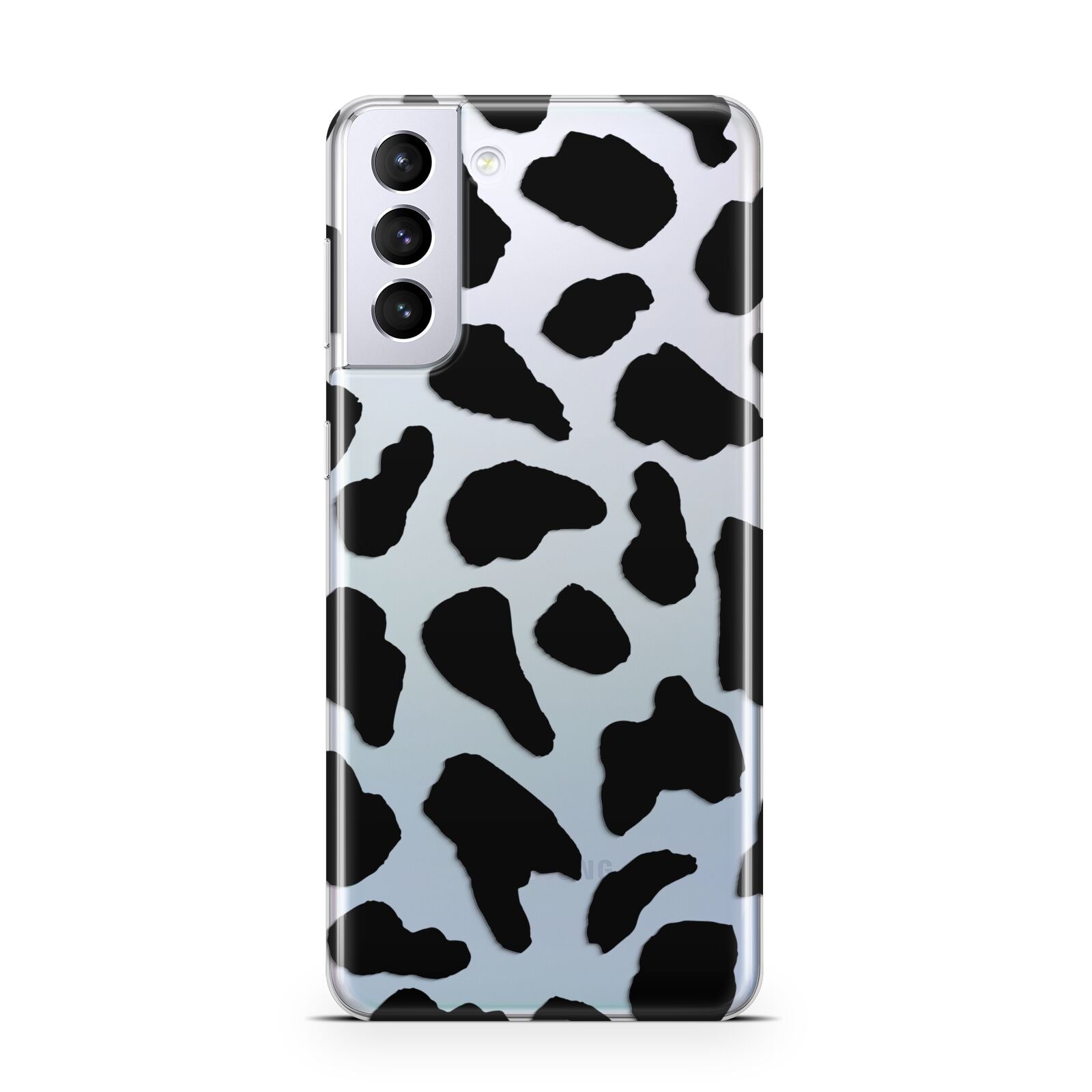 Black Cow Print Samsung S21 Plus Case