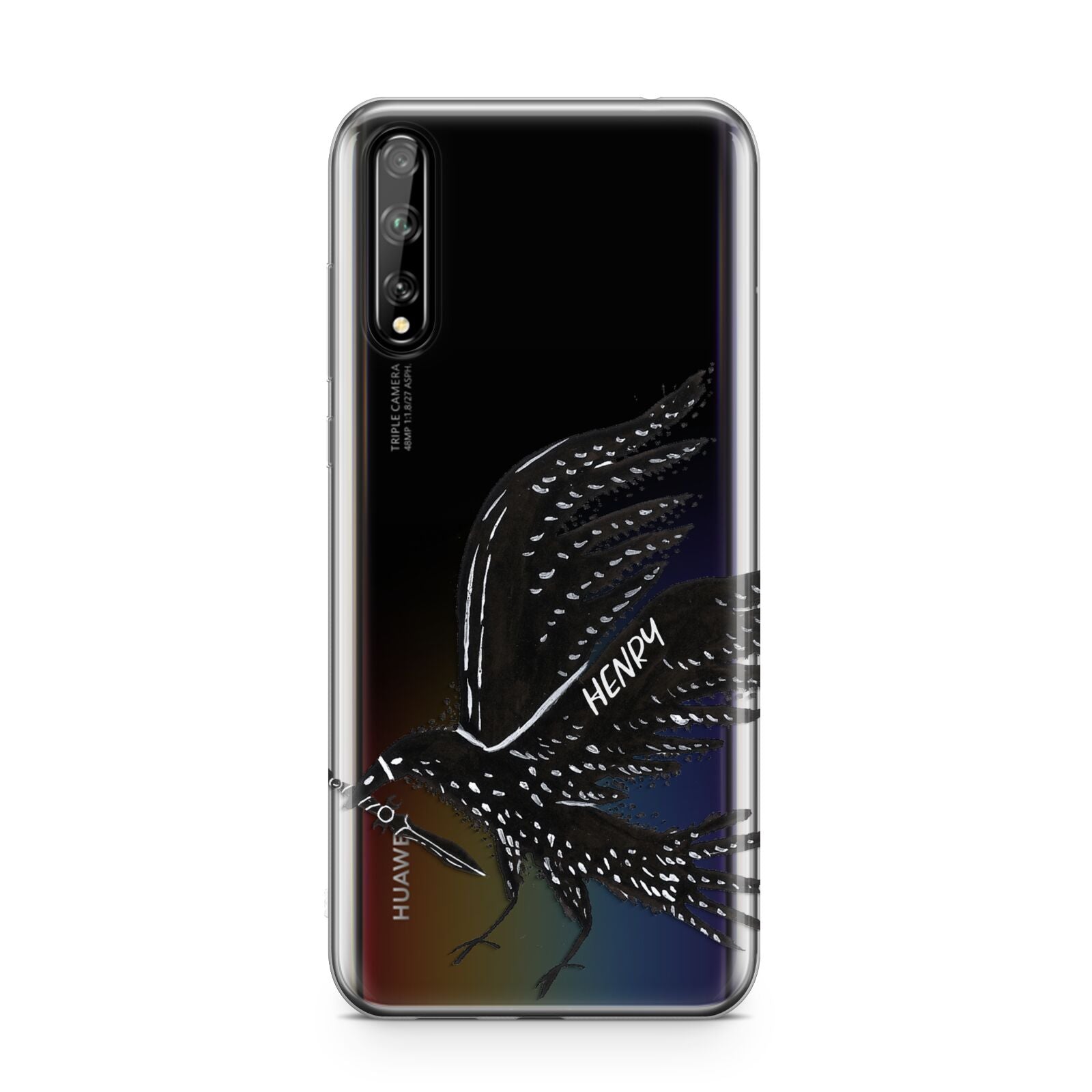 Black Crow Personalised Huawei Enjoy 10s Phone Case