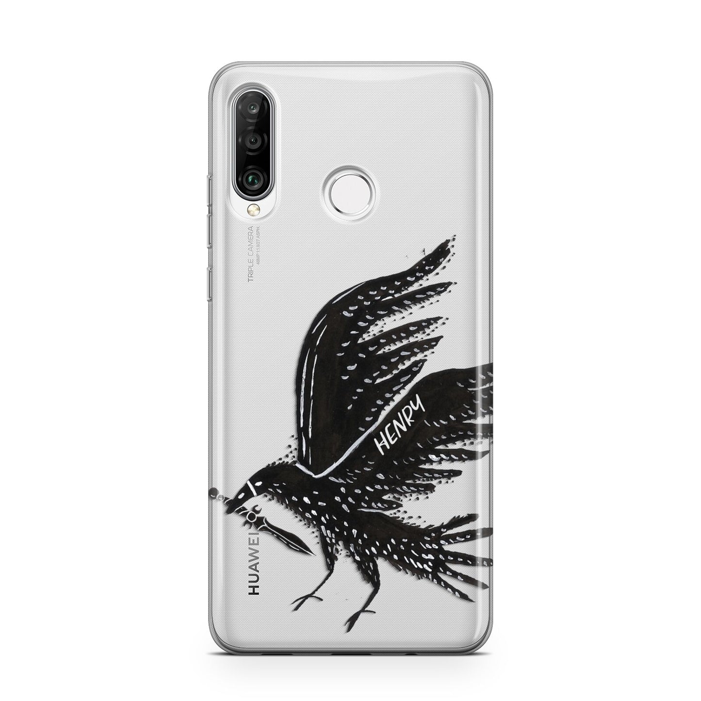 Black Crow Personalised Huawei P30 Lite Phone Case