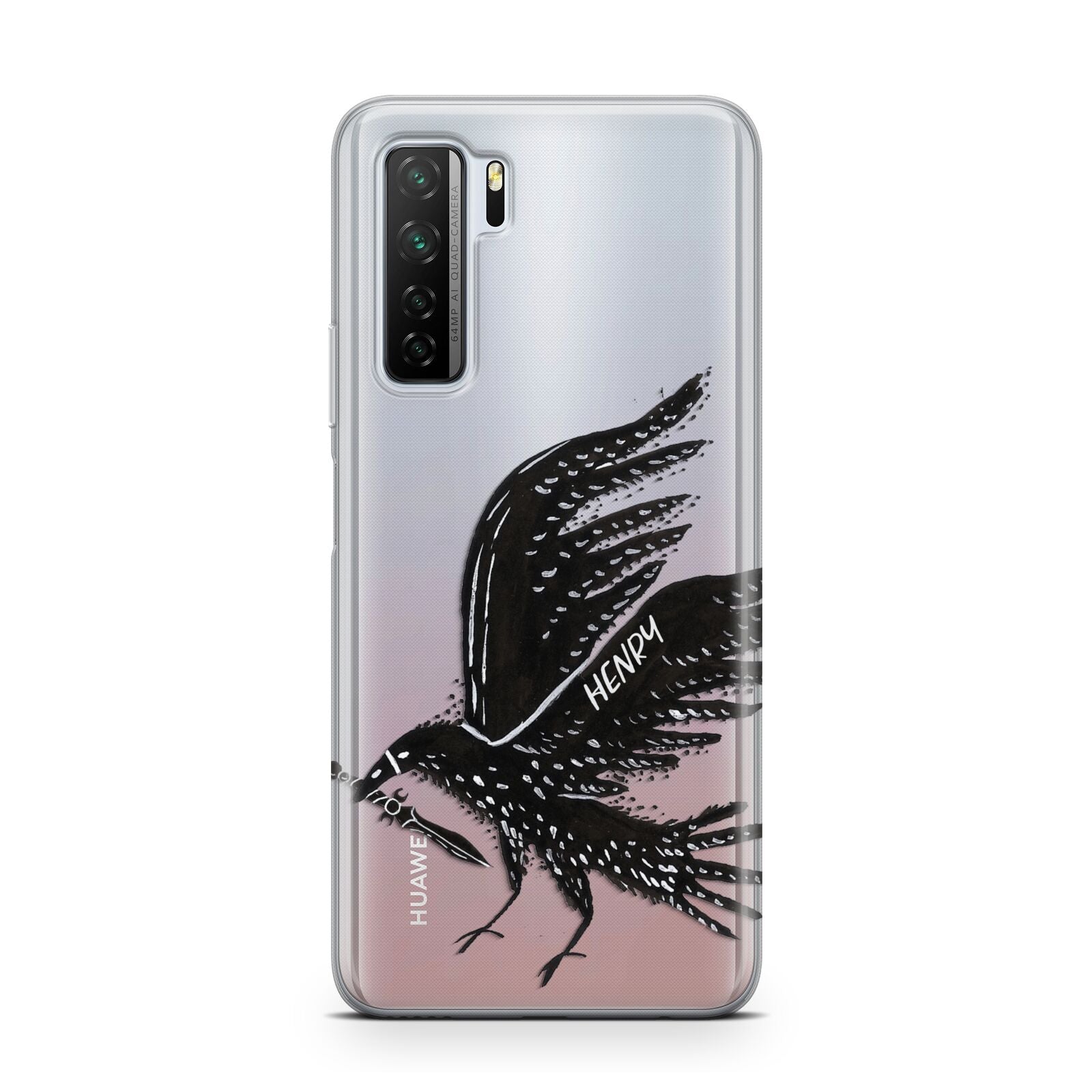 Black Crow Personalised Huawei P40 Lite 5G Phone Case