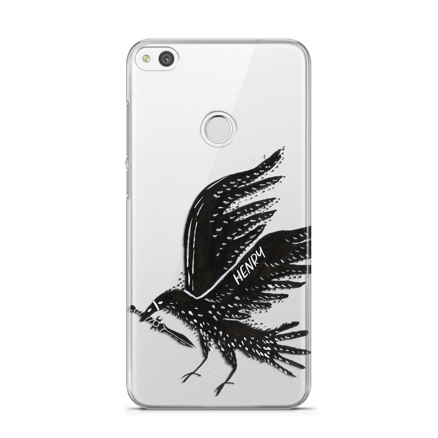 Black Crow Personalised Huawei P8 Lite Case