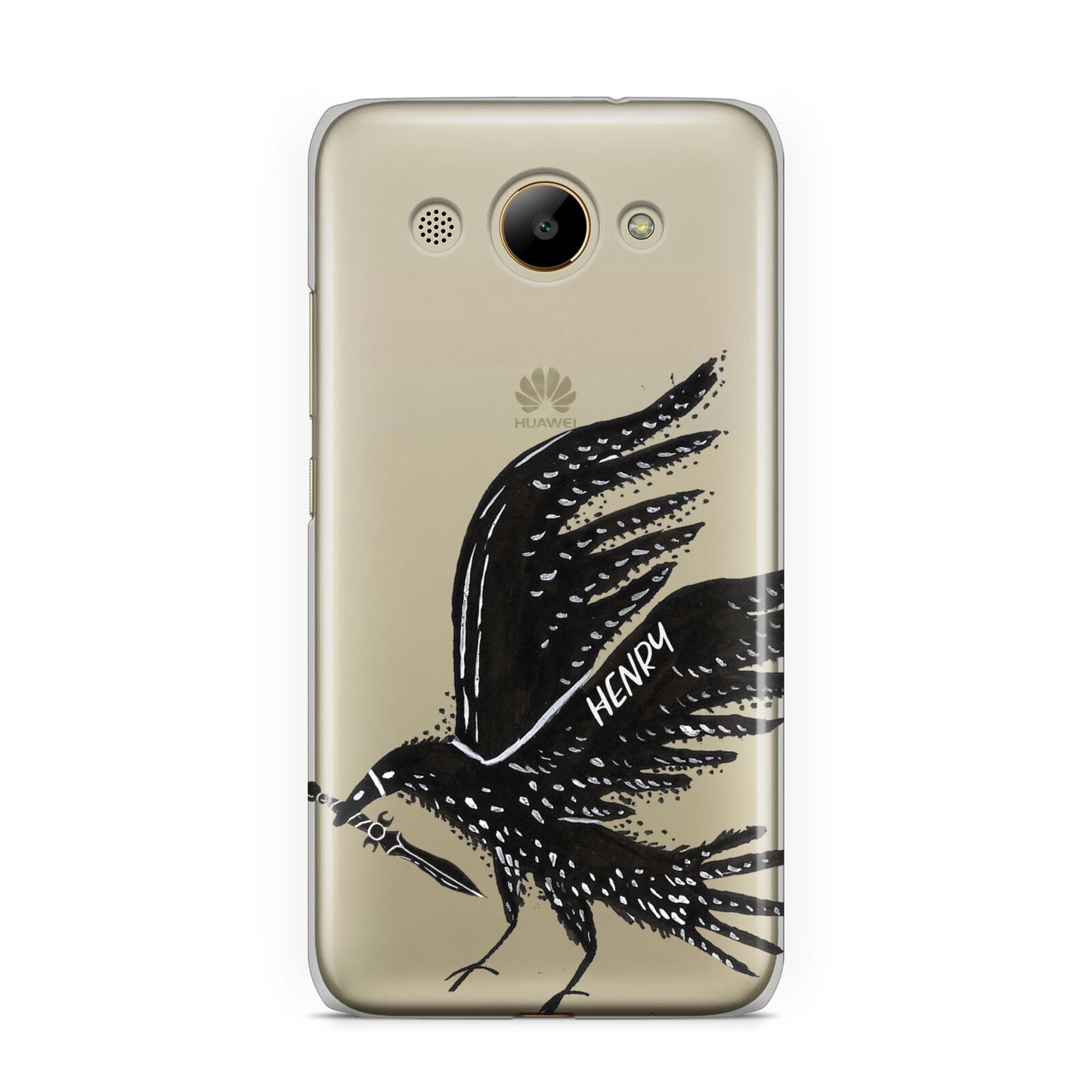 Black Crow Personalised Huawei Y3 2017