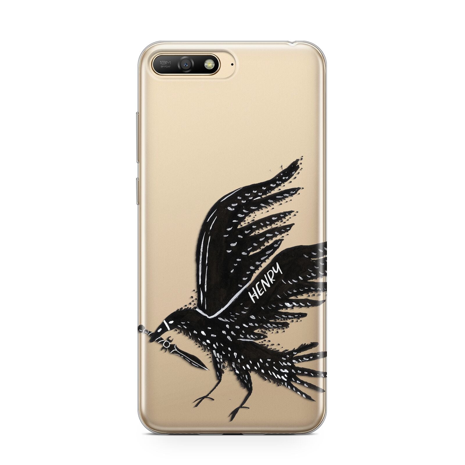 Black Crow Personalised Huawei Y6 2018