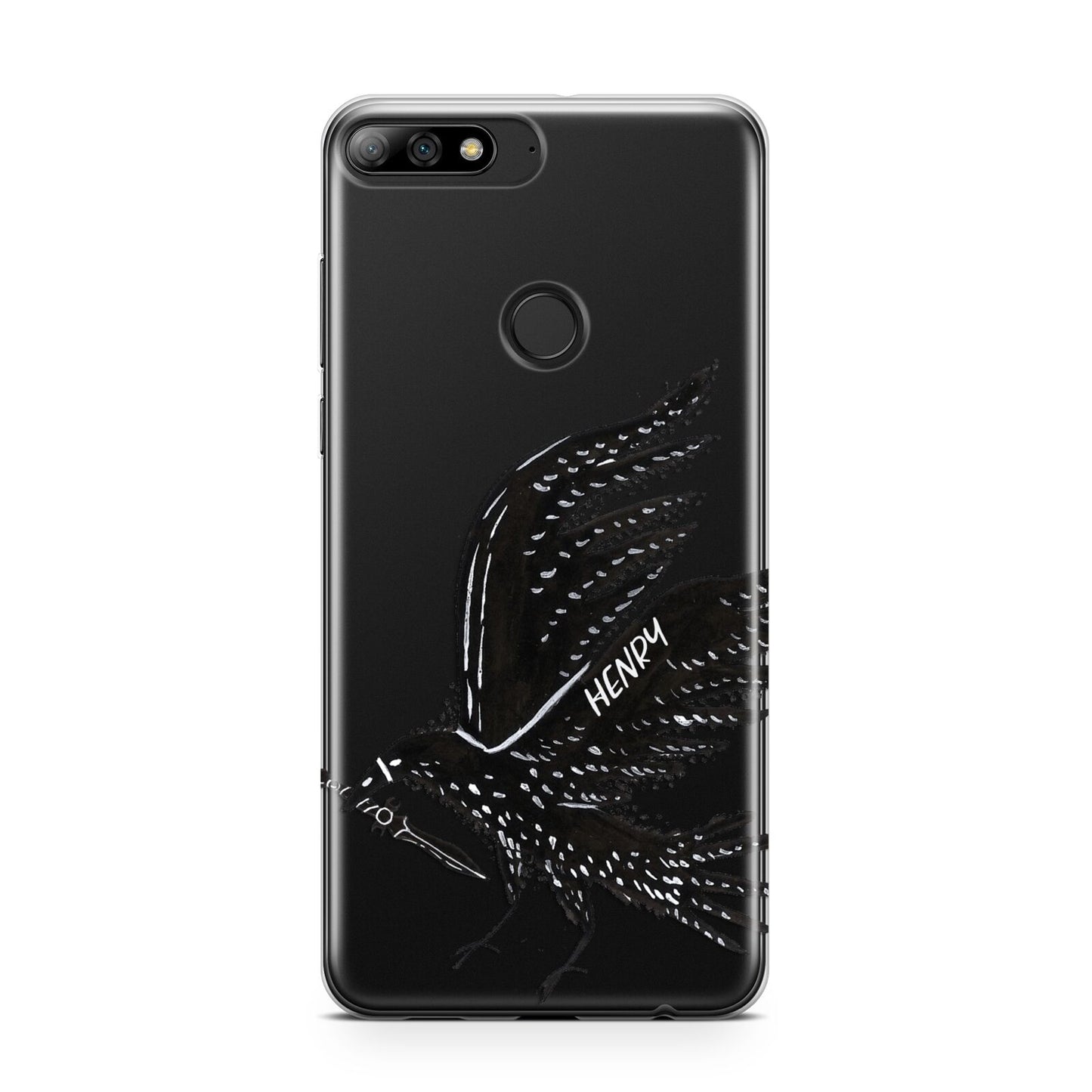 Black Crow Personalised Huawei Y7 2018