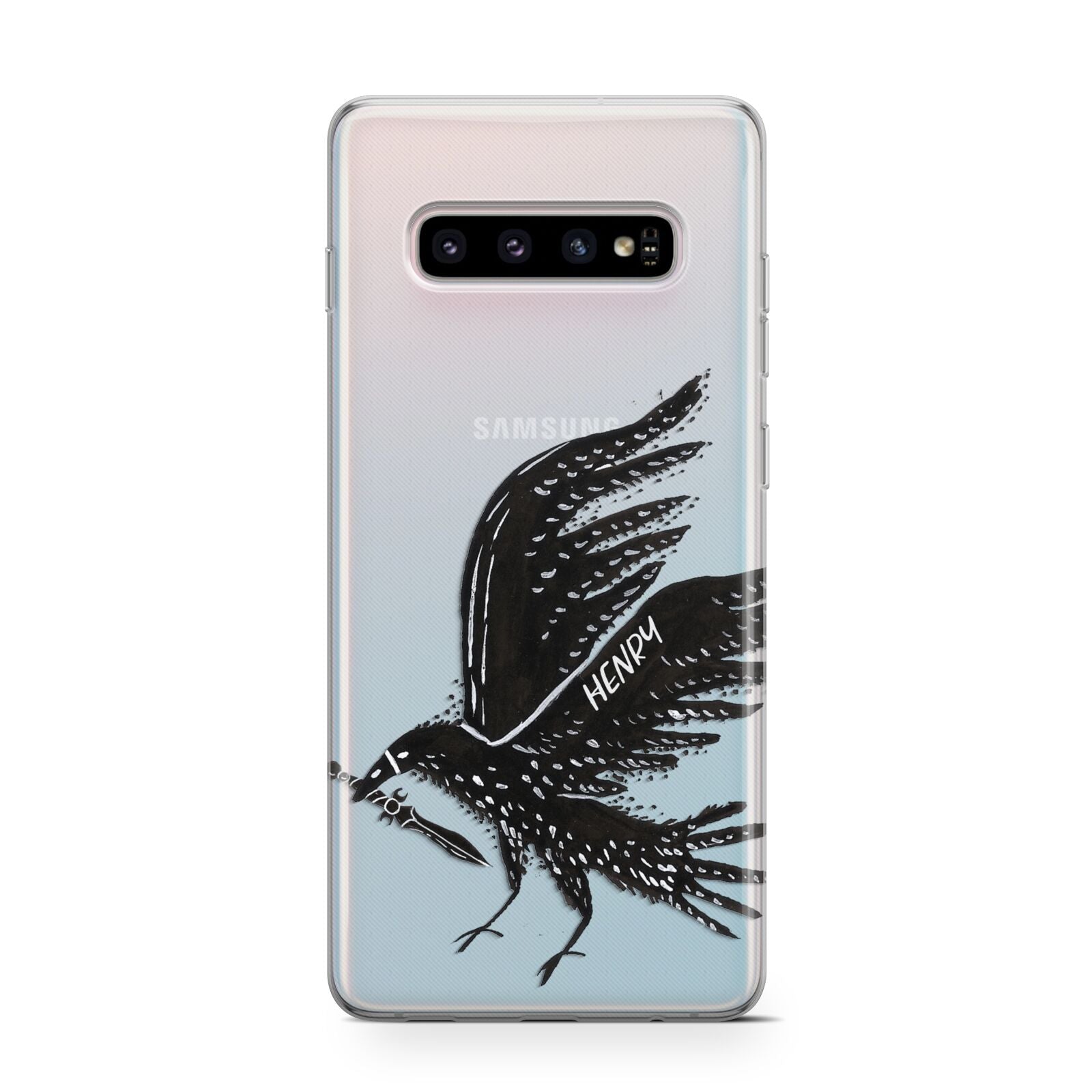 Black Crow Personalised Protective Samsung Galaxy Case