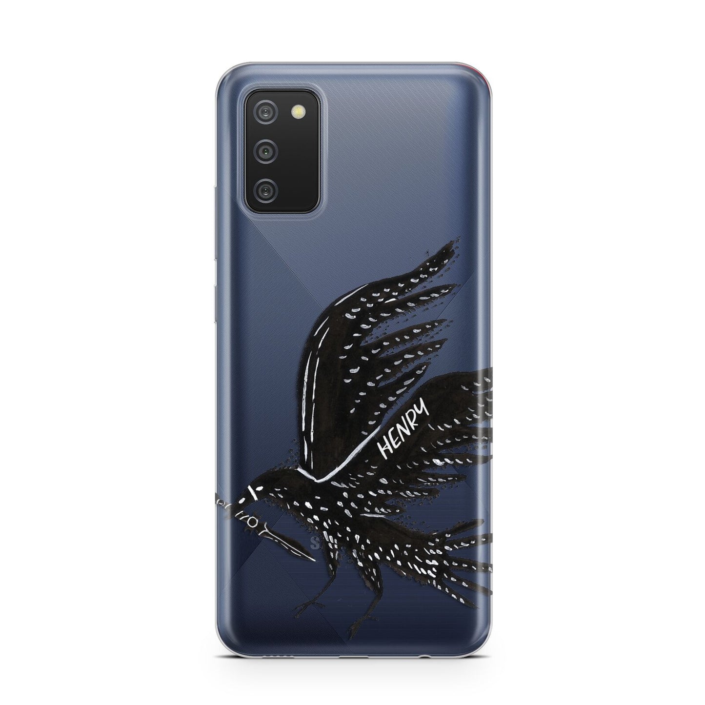 Black Crow Personalised Samsung A02s Case