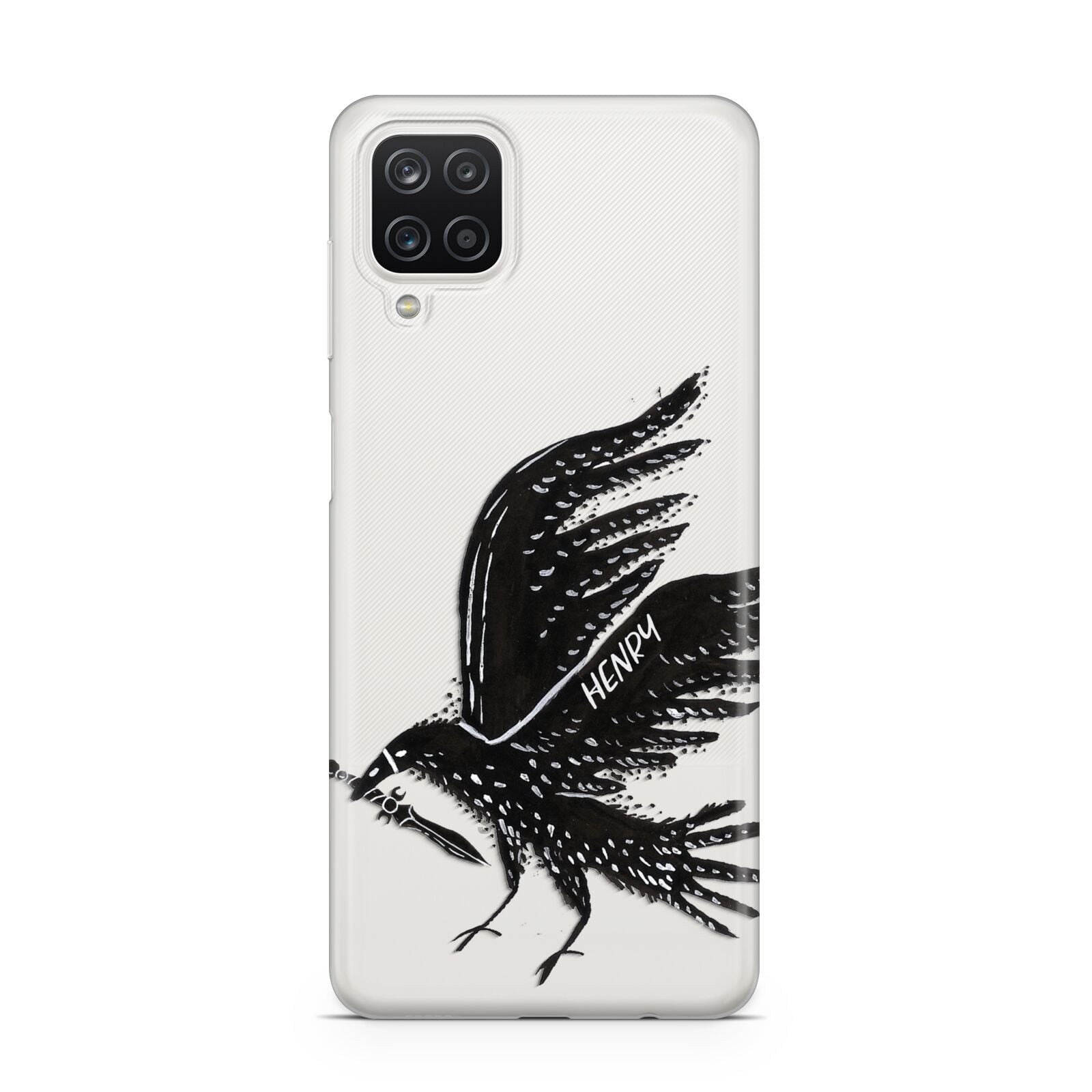 Black Crow Personalised Samsung M12 Case