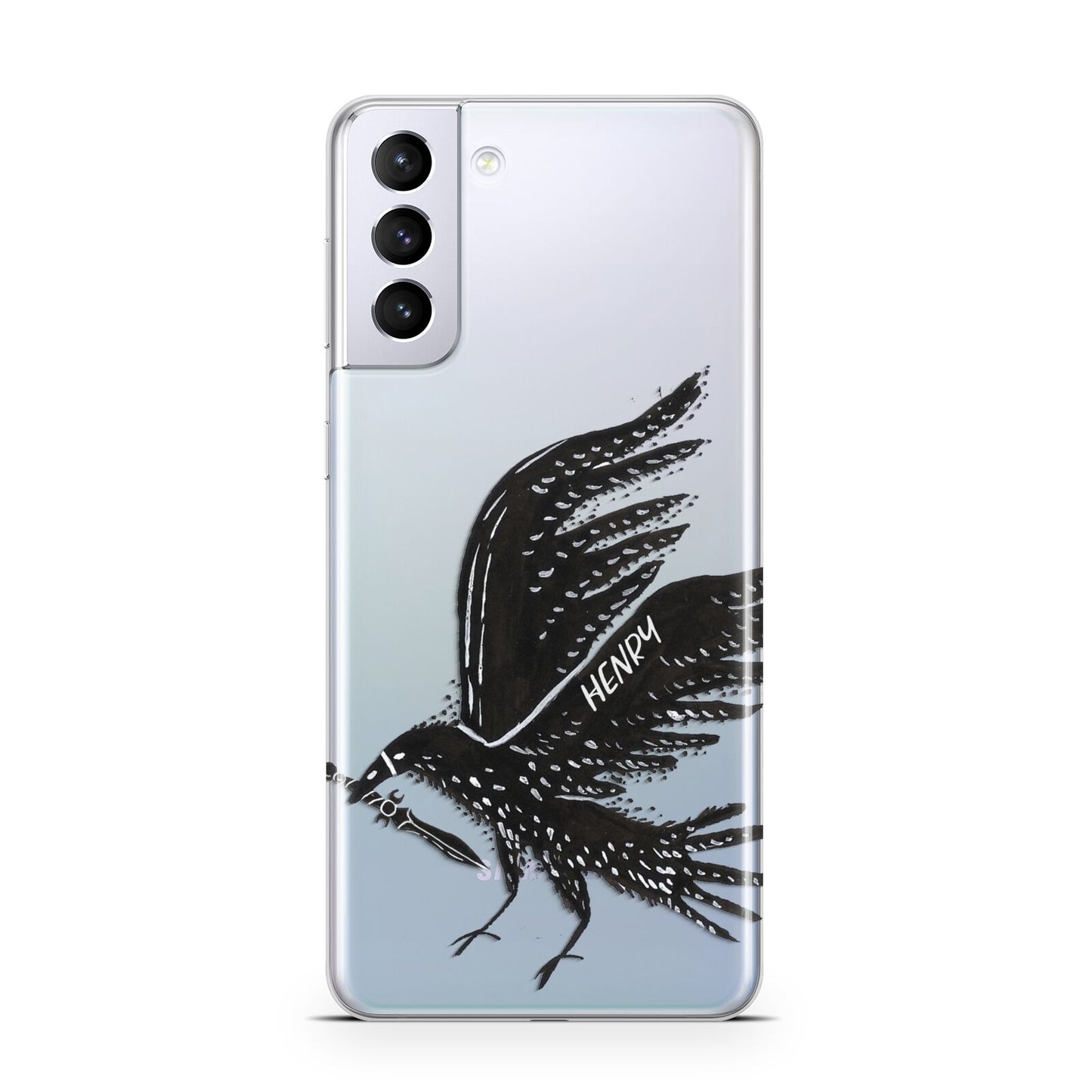 Black Crow Personalised Samsung S21 Plus Case