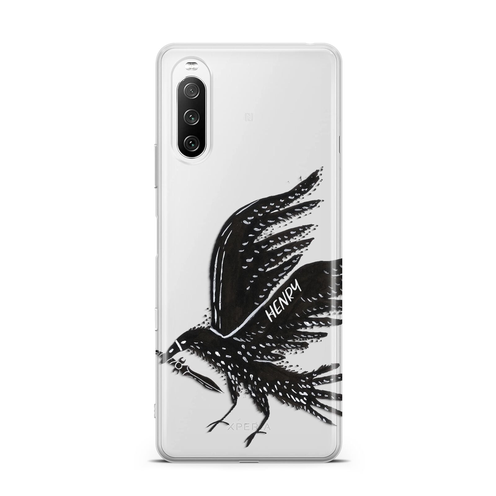 Black Crow Personalised Sony Xperia 10 III Case