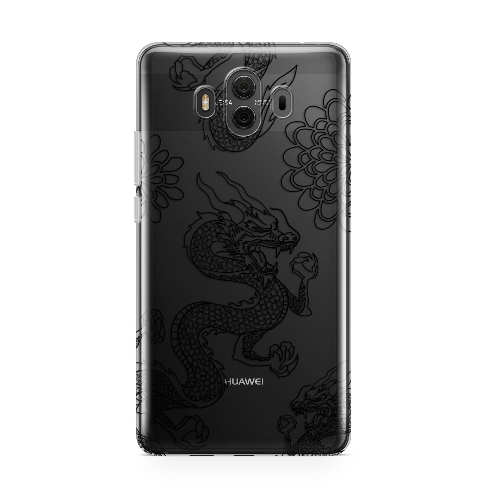 Black Dragon Huawei Mate 10 Protective Phone Case