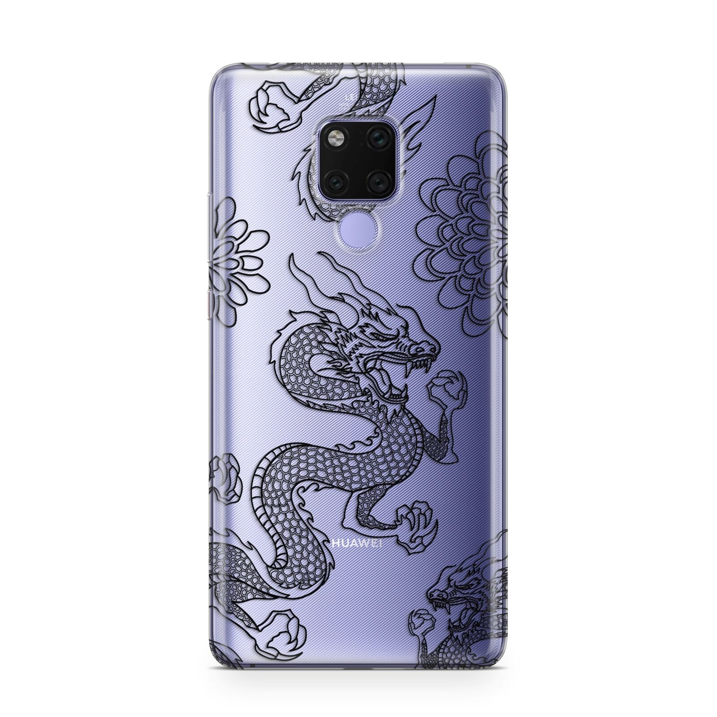 Black Dragon Huawei Mate 20X Phone Case