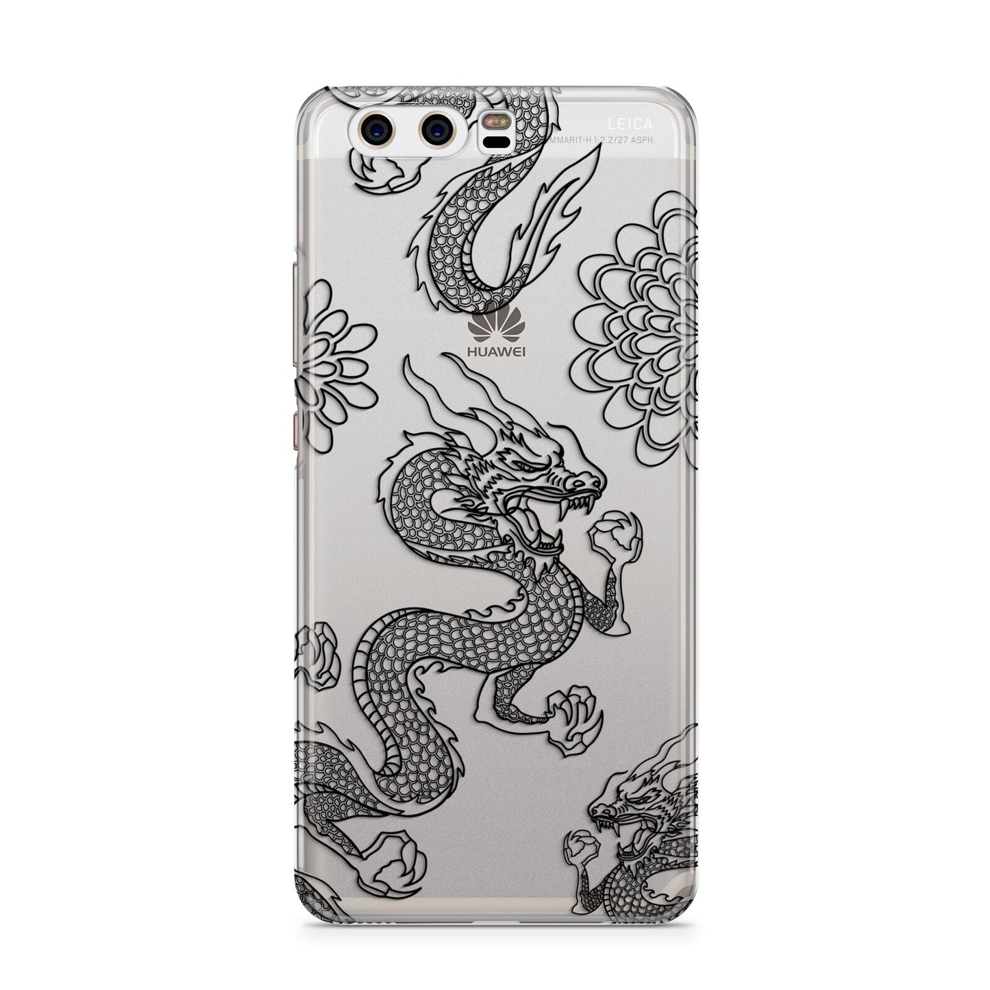 Black Dragon Huawei P10 Phone Case