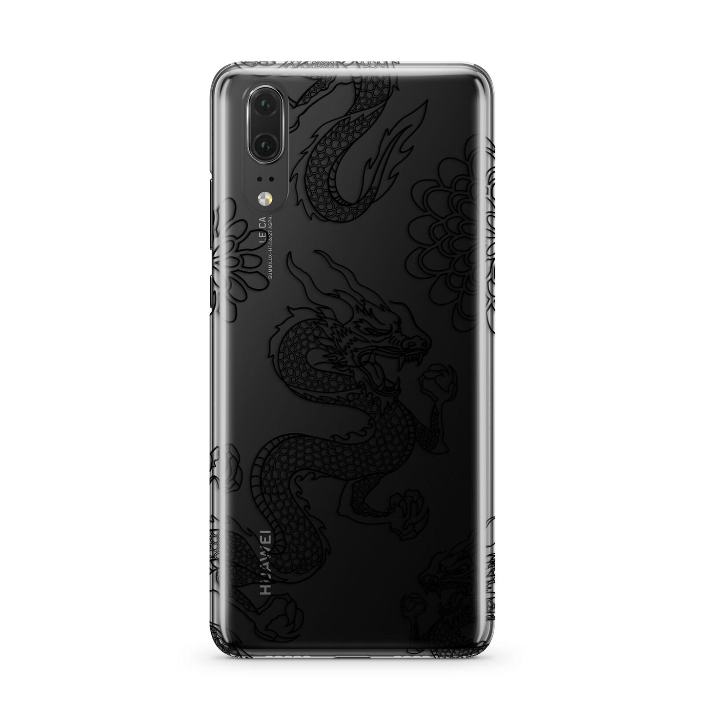 Black Dragon Huawei P20 Phone Case