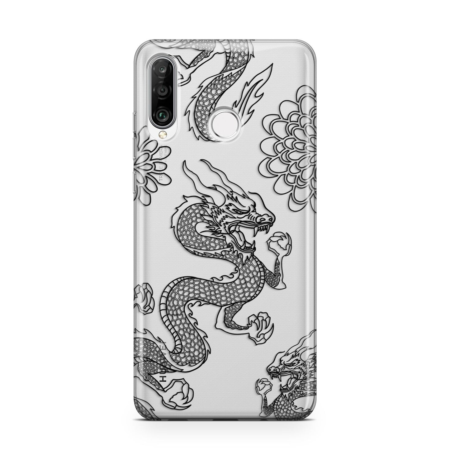 Black Dragon Huawei P30 Lite Phone Case