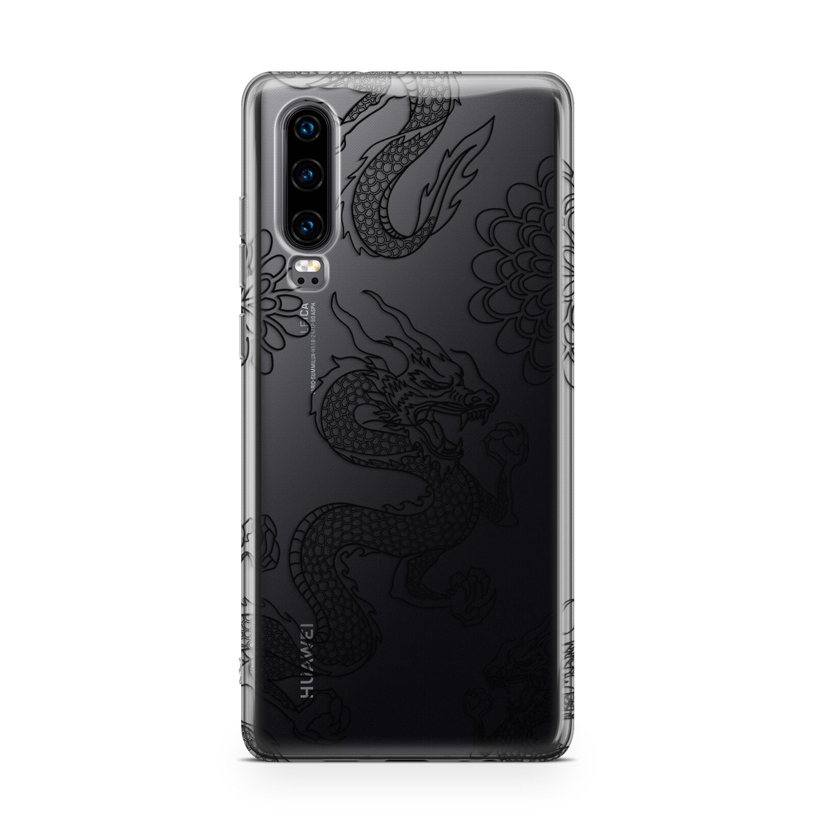 Black Dragon Huawei P30 Phone Case