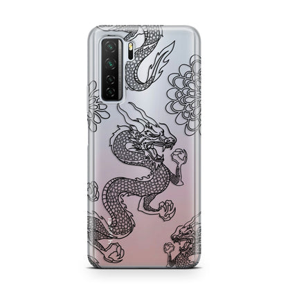 Black Dragon Huawei P40 Lite 5G Phone Case